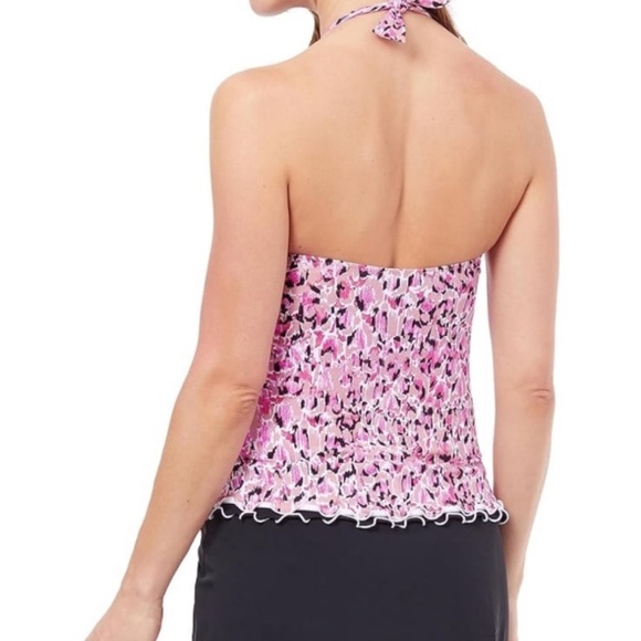 Profile by Gottex Women's Pretty Wild Halter Tankini NWT size 10 - Picture 3 of 7